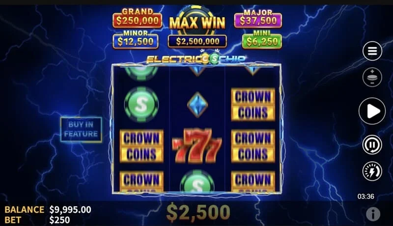 Electric Chip – l'avvio del Hold and Spin con Collector Coin sul secondo rullo